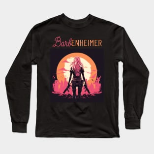 barbenheimer with guns Long Sleeve T-Shirt